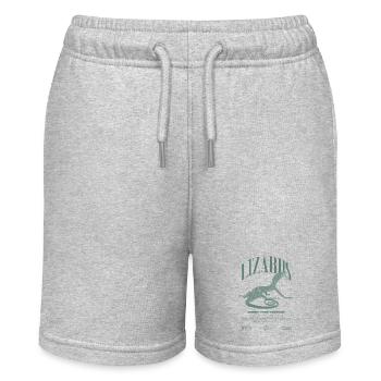 Green Tree Monitor Streetwear Lizard Keeper - Stanley/Stella MINI BOLTER Organic Teen Jogging Shorts - heather grey - Front
