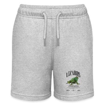 Jackson's Chamäleon Streetwear Eidechsenwärter - Stanley/Stella Teenager Bio-Joggingshorts MINI BOLTER - Grau meliert - Vorne