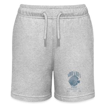 Diskus-Buntbarsch Fish Keeper Moderne Streetwear - Stanley/Stella Teenager Bio-Joggingshorts MINI BOLTER - Grau meliert - Vorne