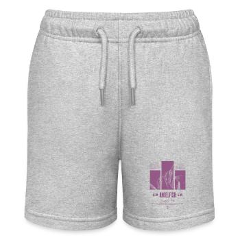 Altum Kaiserfisch Buntbarsch Aquarium Fischhalter - Stanley/Stella Teenager Bio-Joggingshorts MINI BOLTER - Grau meliert - Vorne