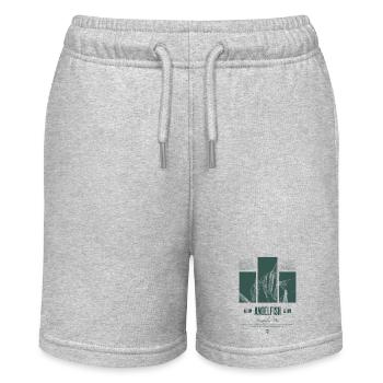 Altum Kaiserfisch Buntbarsch Aquarium Fischhalter - Stanley/Stella Teenager Bio-Joggingshorts MINI BOLTER - Grau meliert - Vorne