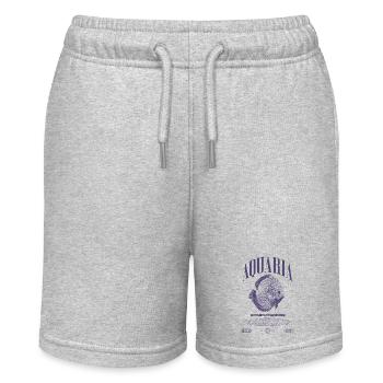Diskus Cichlid Fish Keeper Moderne Streetwear - Stanley/Stella Teenager Bio-Joggingshorts MINI BOLTER - Grau meliert - Vorne