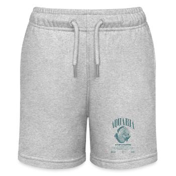 Diskus Cichlid Fish Keeper Moderne Streetwear - Stanley/Stella Teenager Bio-Joggingshorts MINI BOLTER - Grau meliert - Vorne