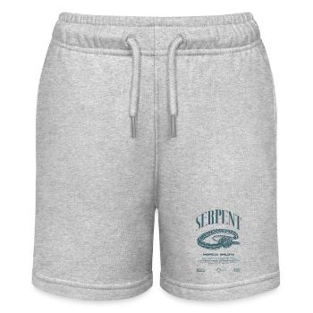 Teppich Python Moderne Reptile Keeper Streetwear - Stanley/Stella Teenager Bio-Joggingshorts MINI BOLTER - Grau meliert - Vorne