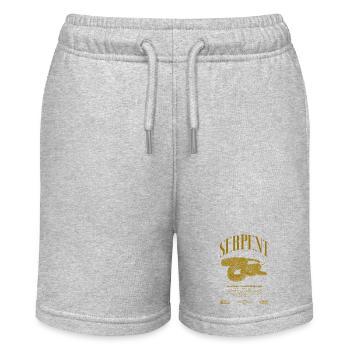 Reticulated Python Reptile Keeper Streetwear - Stanley/Stella MINI BOLTER Organic Teen Jogging Shorts - heather grey - Front