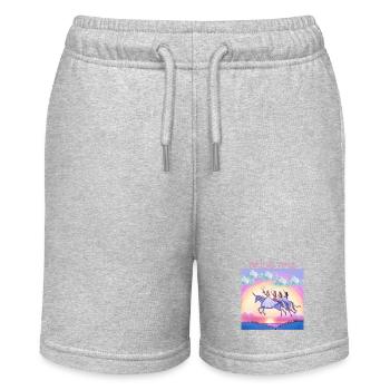 Braut Zeit - Stanley/Stella Teenager Bio-Joggingshorts MINI BOLTER - Grau meliert - Vorne