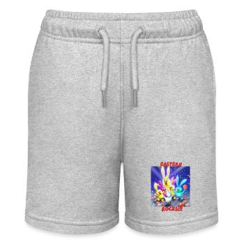 Ostern rockt - Stanley/Stella Teenager Bio-Joggingshorts MINI BOLTER - Grau meliert - Vorne