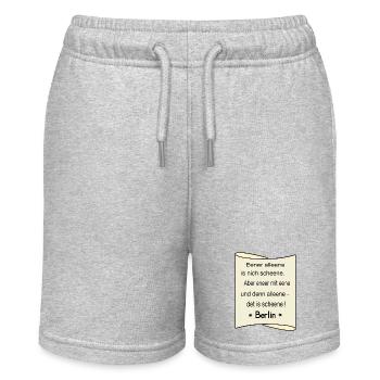 Eeener alleene - Short bio MINI BOLTER Stanley/Stella Ado - gris chiné - Devant