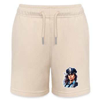 Police / Operations / Profession / Job / Emergency Forces - Stanley/Stella MINI BOLTER Organic Teen Jogging Shorts - soft Ecru - Front