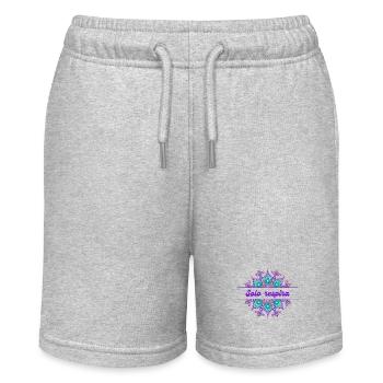 Just - Mandala - Stanley/Stella MINI BOLTER Organic Teen Jogging Shorts - heather grey - Front