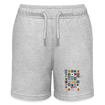 Design "Colorful Symphony" - Stanley/Stella MINI BOLTER Organic Teen Jogging Shorts - heather grey - Front