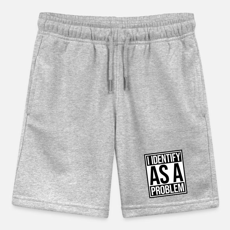 I Identify as a Problem Statement Cheeky Rebellious Stanley/Stella MINI BOLTER Organic Teen Jogging Shorts