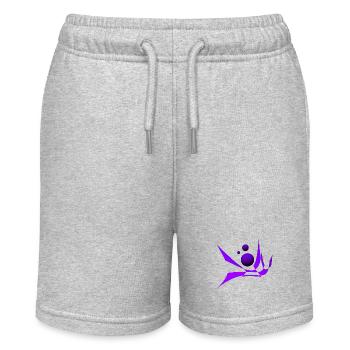 Bicubic Waves - Stanley/Stella Teenager Bio-Joggingshorts MINI BOLTER - Grau meliert - Vorne