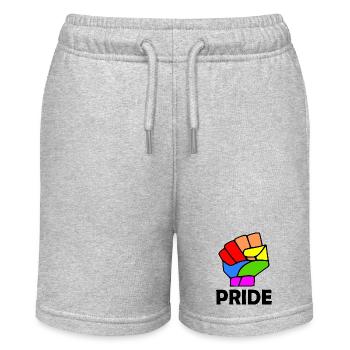 Pride - Stanley/Stella Teenager Bio-Joggingshorts MINI BOLTER - Grau meliert - Vorne