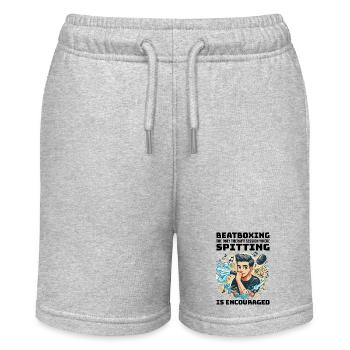 Beatboxing Funny Rhythmic Humor Vocal Percussion - Stanley/Stella MINI BOLTER Organic Teen Jogging Shorts - heather grey - Front