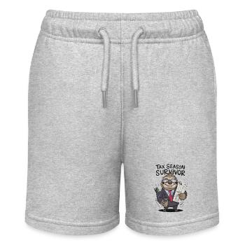 Steuersaison Überlebender - Stanley/Stella Teenager Bio-Joggingshorts MINI BOLTER - Grau meliert - Vorne