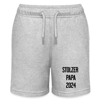 Proud Dad 2024 – for new fathers - Stanley/Stella MINI BOLTER Organic Teen Jogging Shorts - heather grey - Front