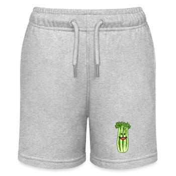 Celery Celery Celery Vegetables Healthy Vegans - Stanley/Stella MINI BOLTER Organic Teen Jogging Shorts - heather grey - Front
