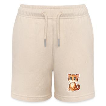Tigre mignon - Idée cadeau amusante pour les enfants - Short bio MINI BOLTER Stanley/Stella Ado - écru doux - Devant