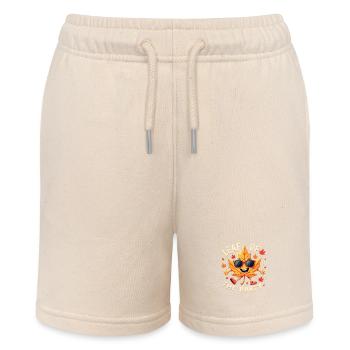 Blatt der Party Happy Fall Ernte Herbstblatt - Stanley/Stella Teenager Bio-Joggingshorts MINI BOLTER - Natur - Vorne