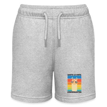 Llama Sunglasses Kindergarten Graduate 2026 - Stanley/Stella MINI BOLTER Organic Teen Jogging Shorts - heather grey - Front