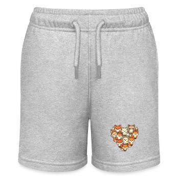 Fuchs - Stanley/Stella Teenager Bio-Joggingshorts MINI BOLTER - Grau meliert - Vorne