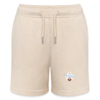 Prague with skyline capital of Czech Republic - Stanley/Stella MINI BOLTER Organic Teen Jogging Shorts - soft Ecru - Front