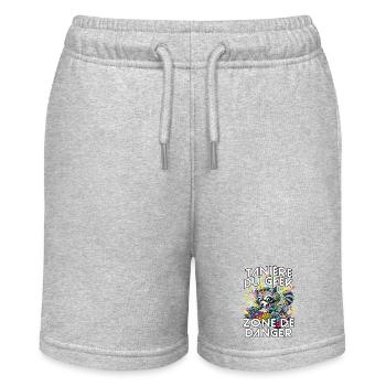 Geek humour gamer homme ado jeux vidéo console - Short bio MINI BOLTER Stanley/Stella Ado - gris chiné - Devant