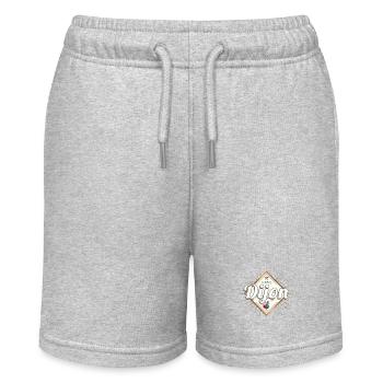 Dijon Stadt Burgund Frankreich Retro Hahn Souvenir - Stanley/Stella Teenager Bio-Joggingshorts MINI BOLTER - Grau meliert - Vorne