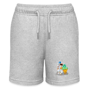 Astronaut Alien Selfie Shirt - Stanley/Stella MINI BOLTER Organic Teen Jogging Shorts - heather grey - Front