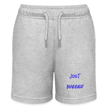 ICH HABE GERADE GEHEIRATET. Junggesellinnenabschied. VALENTINSTAG. PAAR. HERZ - Stanley/Stella Teenager Bio-Joggingshorts MINI BOLTER - Grau meliert - Vorne