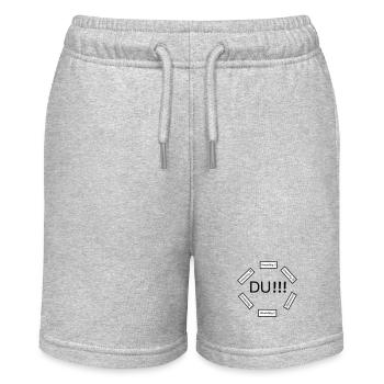 Du bist wichtig - Stanley/Stella Teenager Bio-Joggingshorts MINI BOLTER - Grau meliert - Vorne