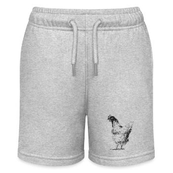 Chicken - Stanley/Stella MINI BOLTER Organic Teen Jogging Shorts - heather grey - Front