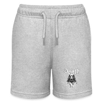 Halloween, Streetwear, Geist - Stanley/Stella Teenager Bio-Joggingshorts MINI BOLTER - Grau meliert - Vorne