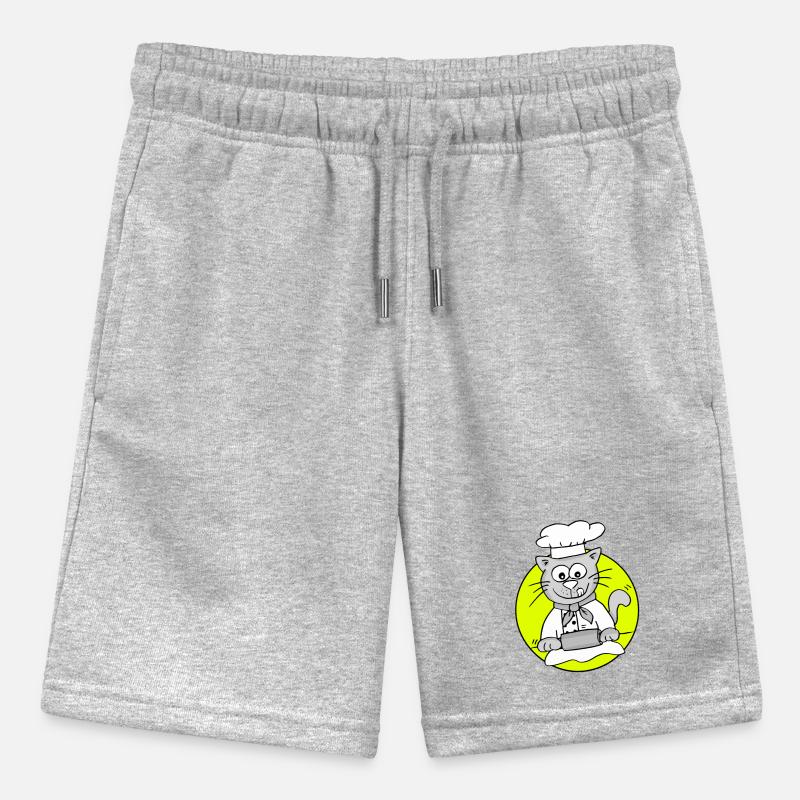 Retro Bäcker-Katze - Beruf Bäcker Stanley/Stella Teenager Bio-Joggingshorts MINI BOLTER