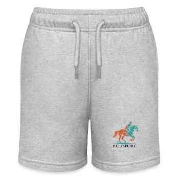 Equestrian – Passion, elegance and performance - Stanley/Stella MINI BOLTER Organic Teen Jogging Shorts - heather grey - Front