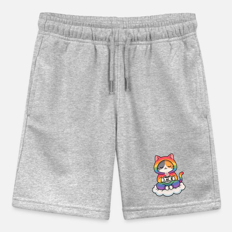 Regenbogenkatze auf einer Wolke Stanley/Stella Teenager Bio-Joggingshorts MINI BOLTER