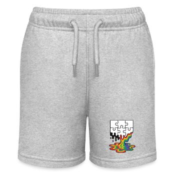 Rainbow Melt Puzzle Splash - Short bio MINI BOLTER Stanley/Stella Ado - gris chiné - Devant