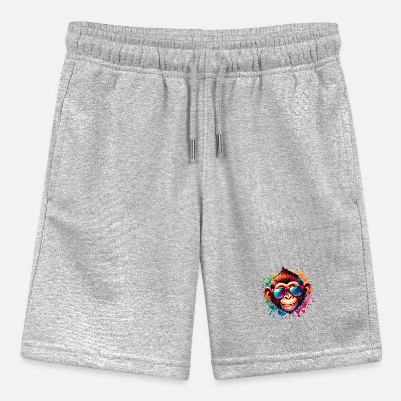 Cool Monkey - Funky Monkey Stanley/Stella MINI BOLTER Organic Teen Jogging Shorts