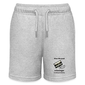 Cassettes vintage - Short bio MINI BOLTER Stanley/Stella Ado - gris chiné - Devant