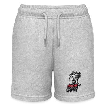 Schrei - Stanley/Stella Teenager Bio-Joggingshorts MINI BOLTER - Grau meliert - Vorne