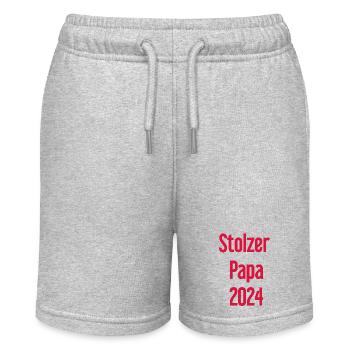 Proud Dad 2024 – for new fathers - Stanley/Stella MINI BOLTER Organic Teen Jogging Shorts - heather grey - Front