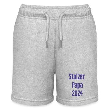 Proud Dad 2024 – for new fathers - Stanley/Stella MINI BOLTER Organic Teen Jogging Shorts - heather grey - Front