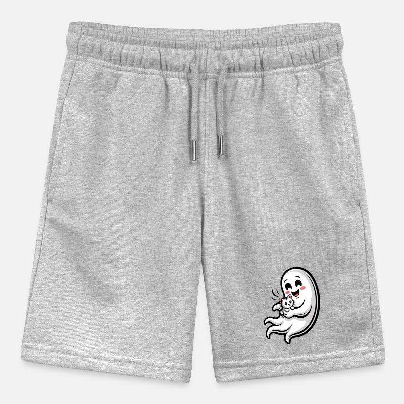 Cuddly Ghost with Cat Stanley/Stella MINI BOLTER Organic Teen Jogging Shorts