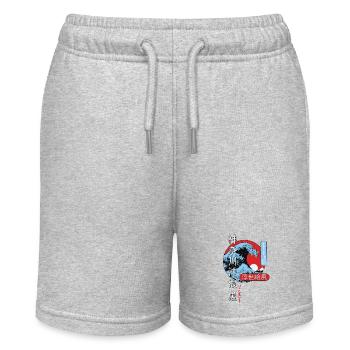 the big wave off Kanagawa, Japan - Stanley/Stella MINI BOLTER Organic Teen Jogging Shorts - heather grey - Front