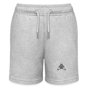 Namaste Skeleton Greeting Hand Palms Asian Style - Stanley/Stella MINI BOLTER Organic Teen Jogging Shorts - heather grey - Front