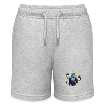 Blue Ink Spirits - A Wolf Heart Whisper - Stanley/Stella MINI BOLTER Organic Teen Jogging Shorts - heather grey - Front
