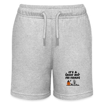 Farm - Stanley/Stella MINI BOLTER Organic Teen Jogging Shorts - heather grey - Front