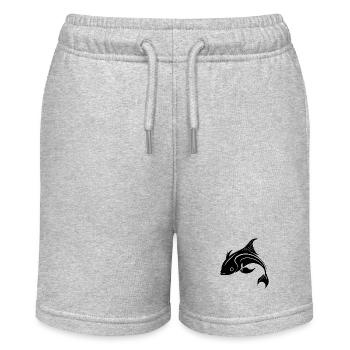 Koi Carp - Cute Elegant Carp Fish - Stanley/Stella MINI BOLTER Organic Teen Jogging Shorts - heather grey - Front