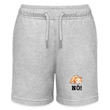 Nope Just Nope No No Cat Cat Funny Saying - Stanley/Stella MINI BOLTER Organic Teen Jogging Shorts - heather grey - Front